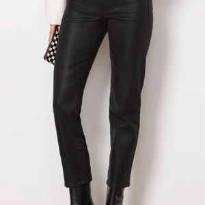 New!! Good Straight Coated High-Rise Jeans by Good American Sz 6/28